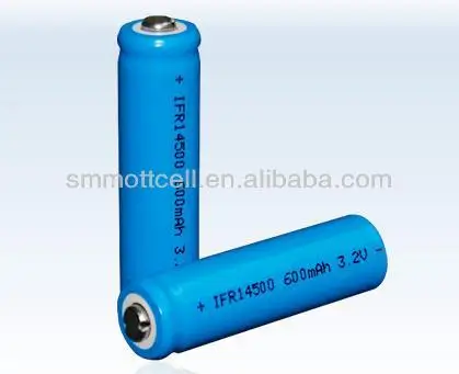 pin ion lithium nhỏ IFR14500 3.2V 500mAh 0