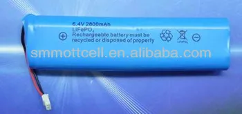 6.4V 2800mAh Lifepo4 pin điện tử tiêu dùng có thể sạc lại cho ánh sáng mặt trời 4