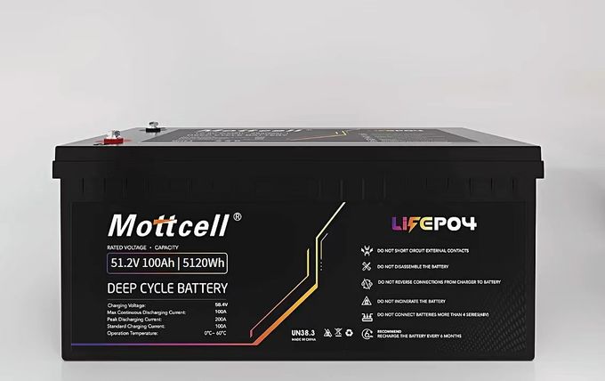 LiFePO4 pin lithium công nghiệp 48V 100Ah cho xe nâng điện và năng lượng mặt trời 3